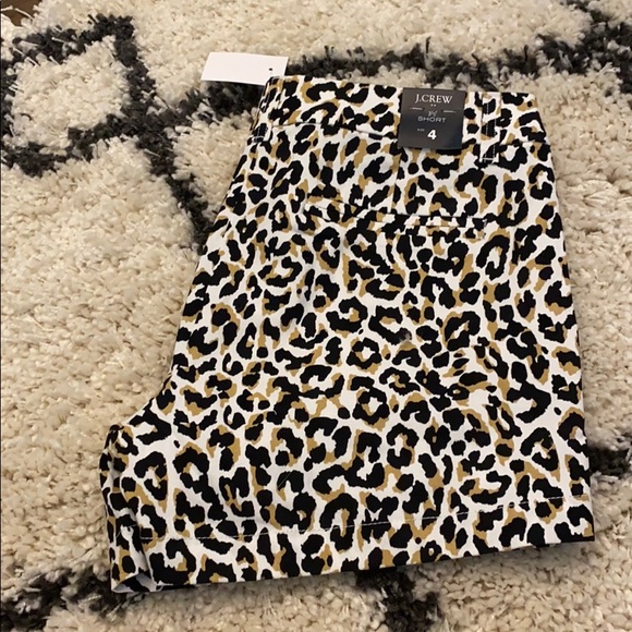 J. Crew Pants - NEW Leopard J.Crew shorts